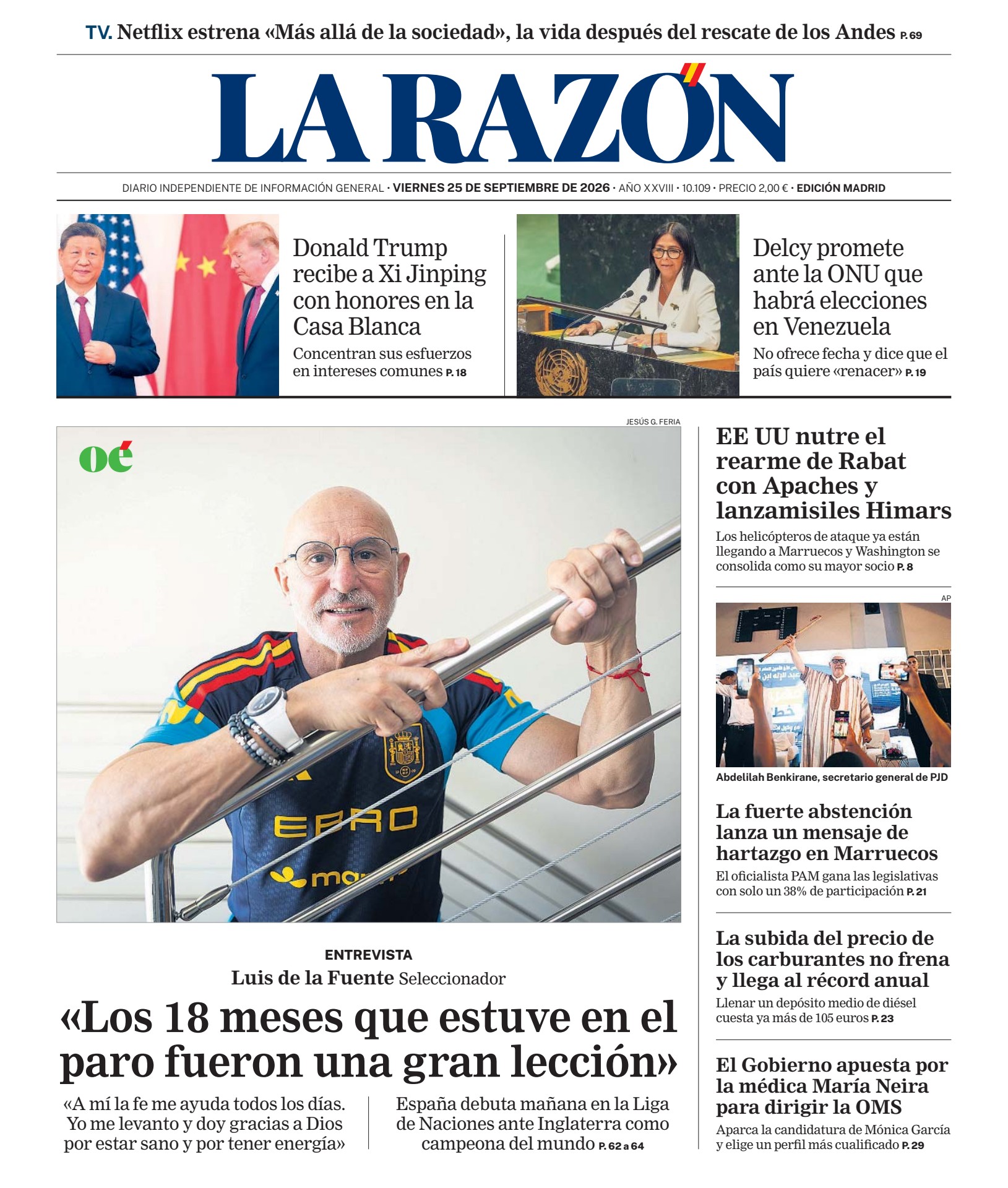Prima-pagina-la-razon-oggi-edizione-di-oggi-20260925