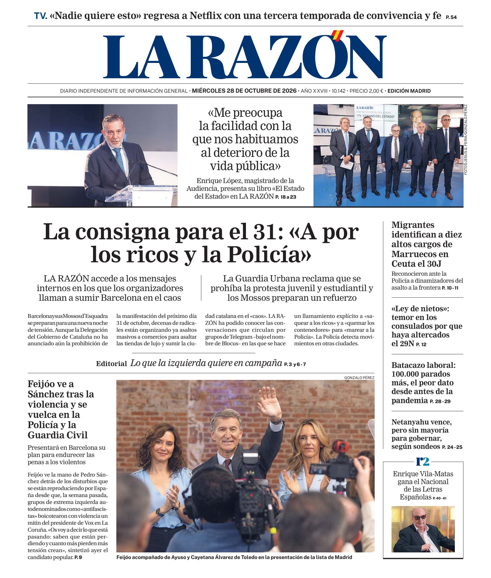 Prima-pagina-la-razon-oggi-edizione-di-oggi-20261028