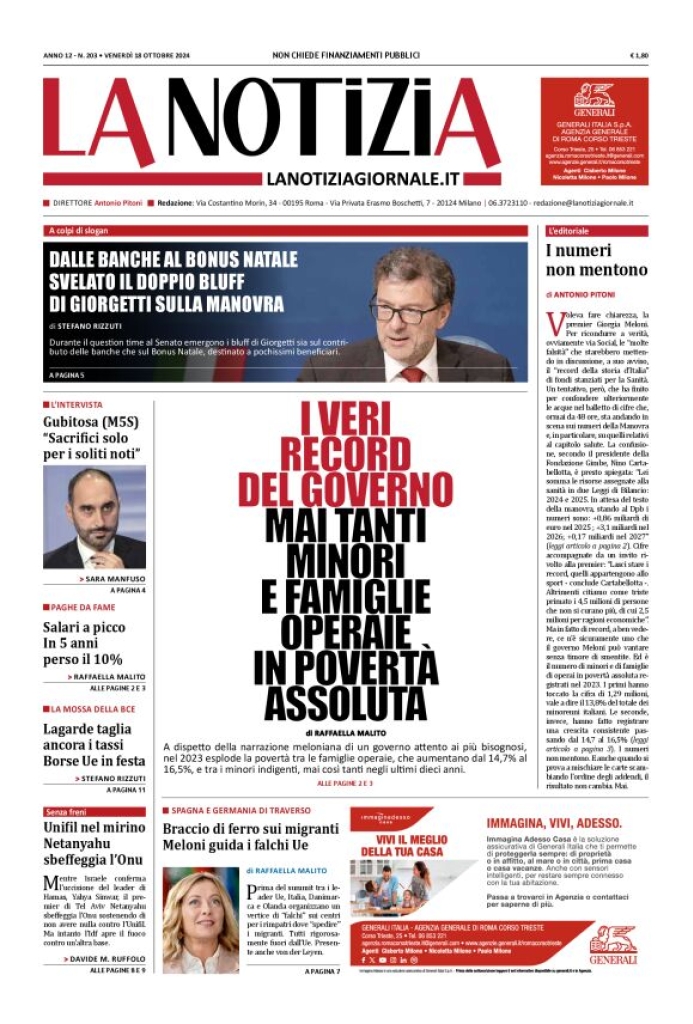 Prima-pagina-la-notizia-giornale-edizione-del-2024-10-18