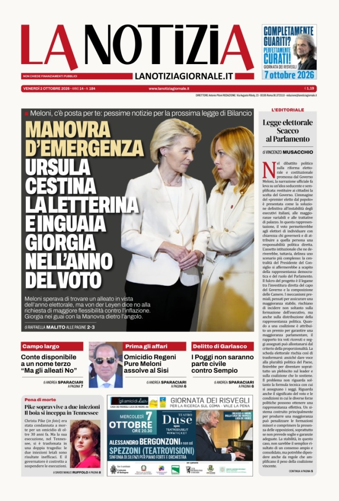 Prima-pagina-la-notizia-giornale-edizione-del-2026-10-02