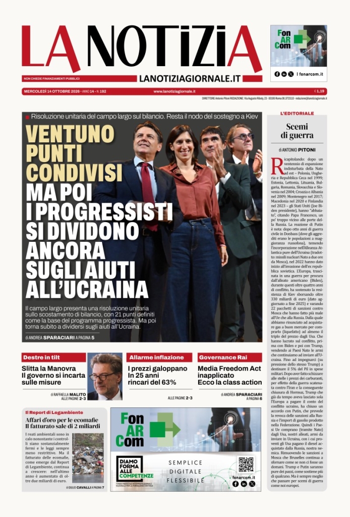 Prima-pagina-la-notizia-giornale-edizione-del-2026-10-14