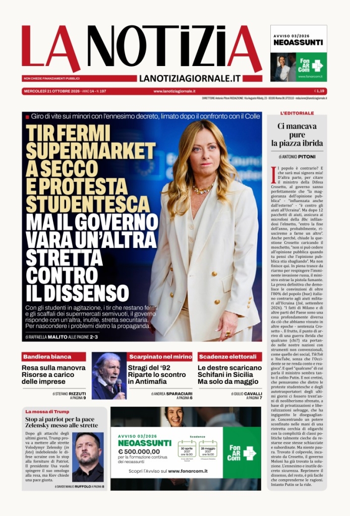 Prima-pagina-la-notizia-giornale-edizione-del-2026-10-21