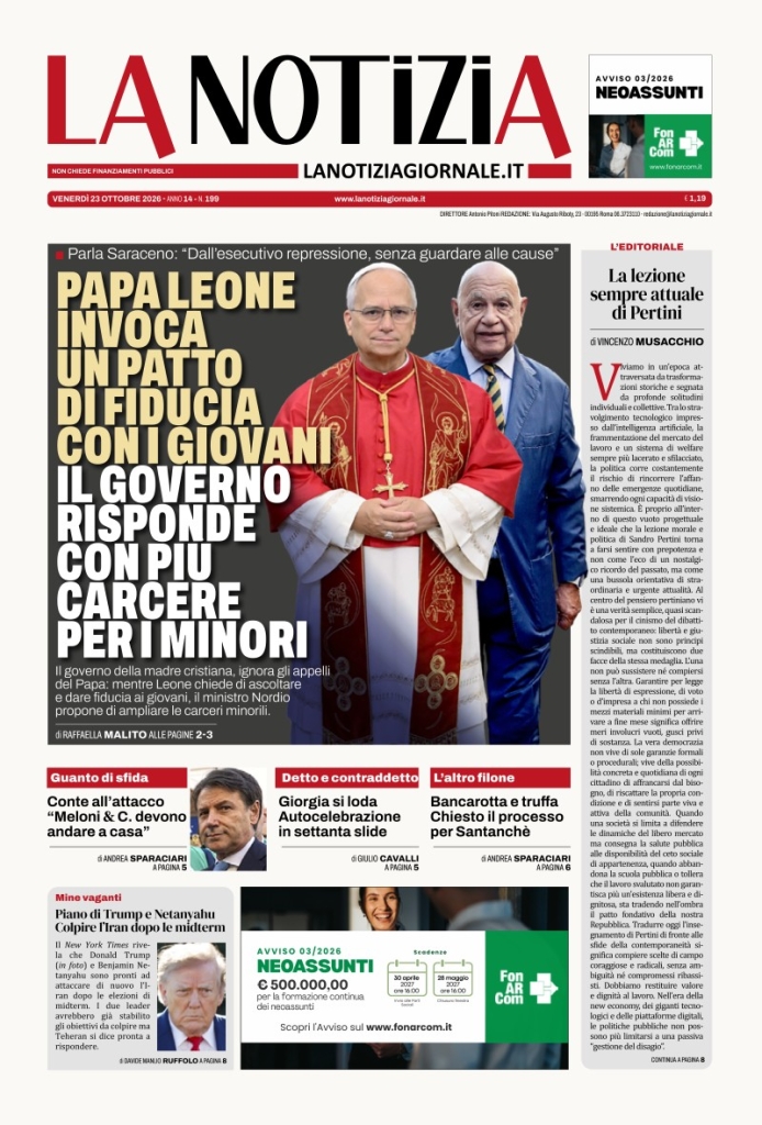 Prima-pagina-la-notizia-giornale-edizione-del-2026-10-23