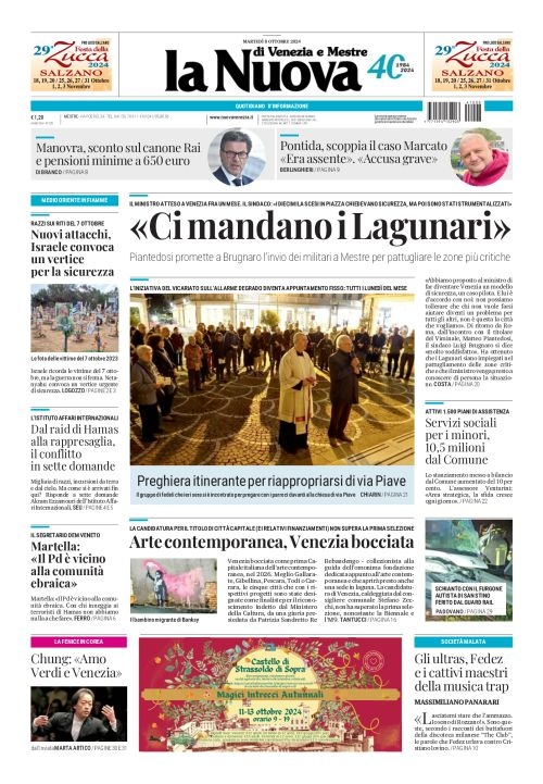 Prima-pagina-la_nuova_di_venezia_e_mestre-edizione-di-oggi-2024-10-08