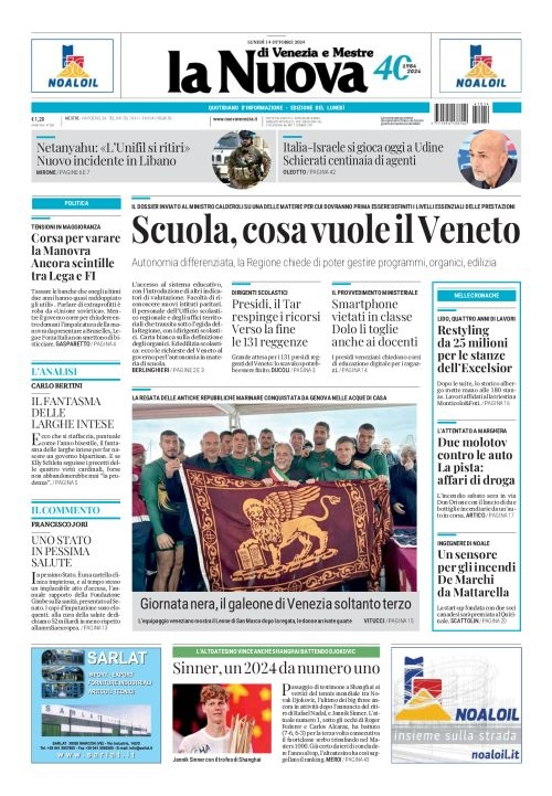 Prima-pagina-la_nuova_di_venezia_e_mestre-edizione-di-oggi-2024-10-14