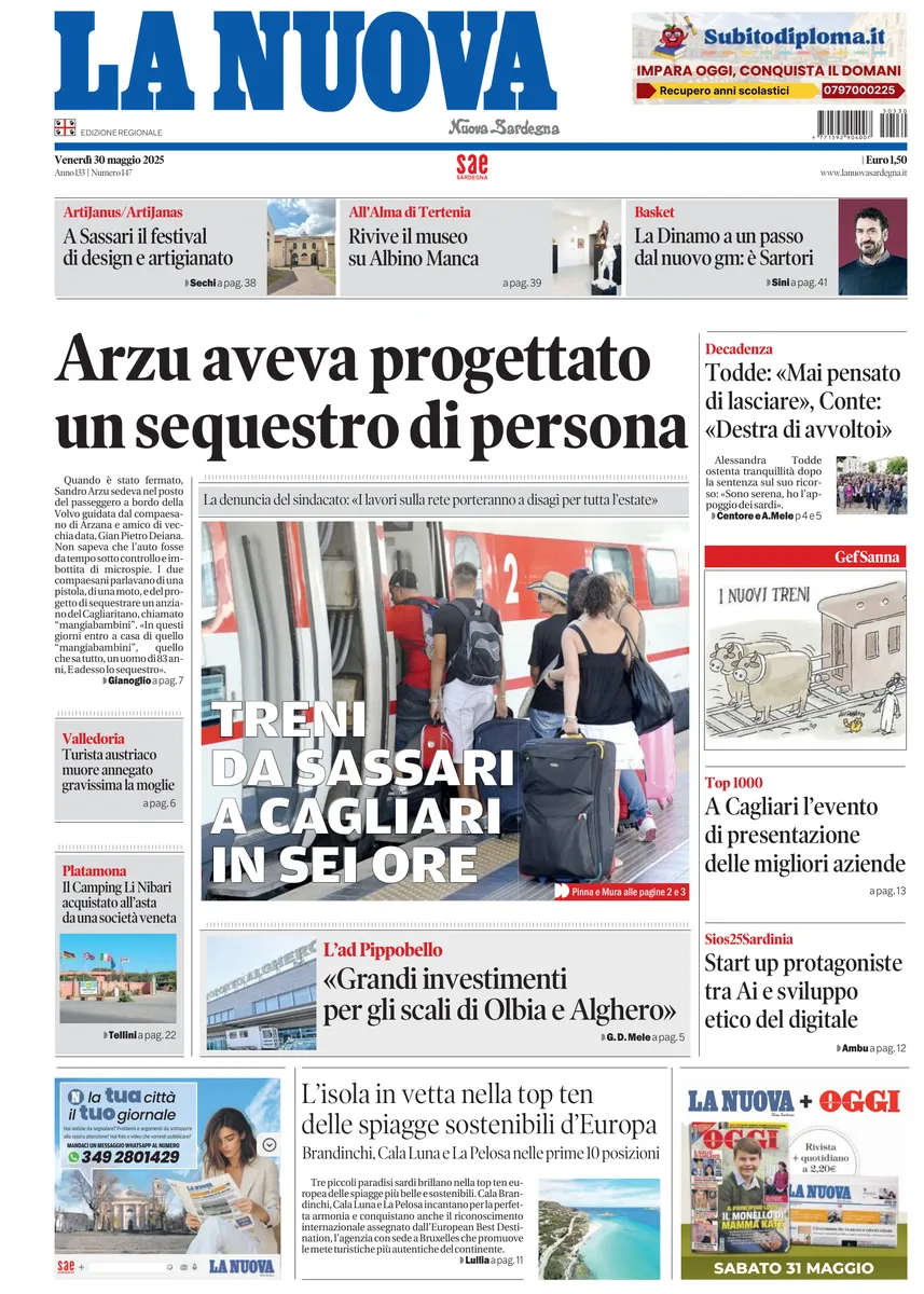 Prima-pagina-la-nuova-sardegna-oggi-oggi-edizione-del-2025-05-30