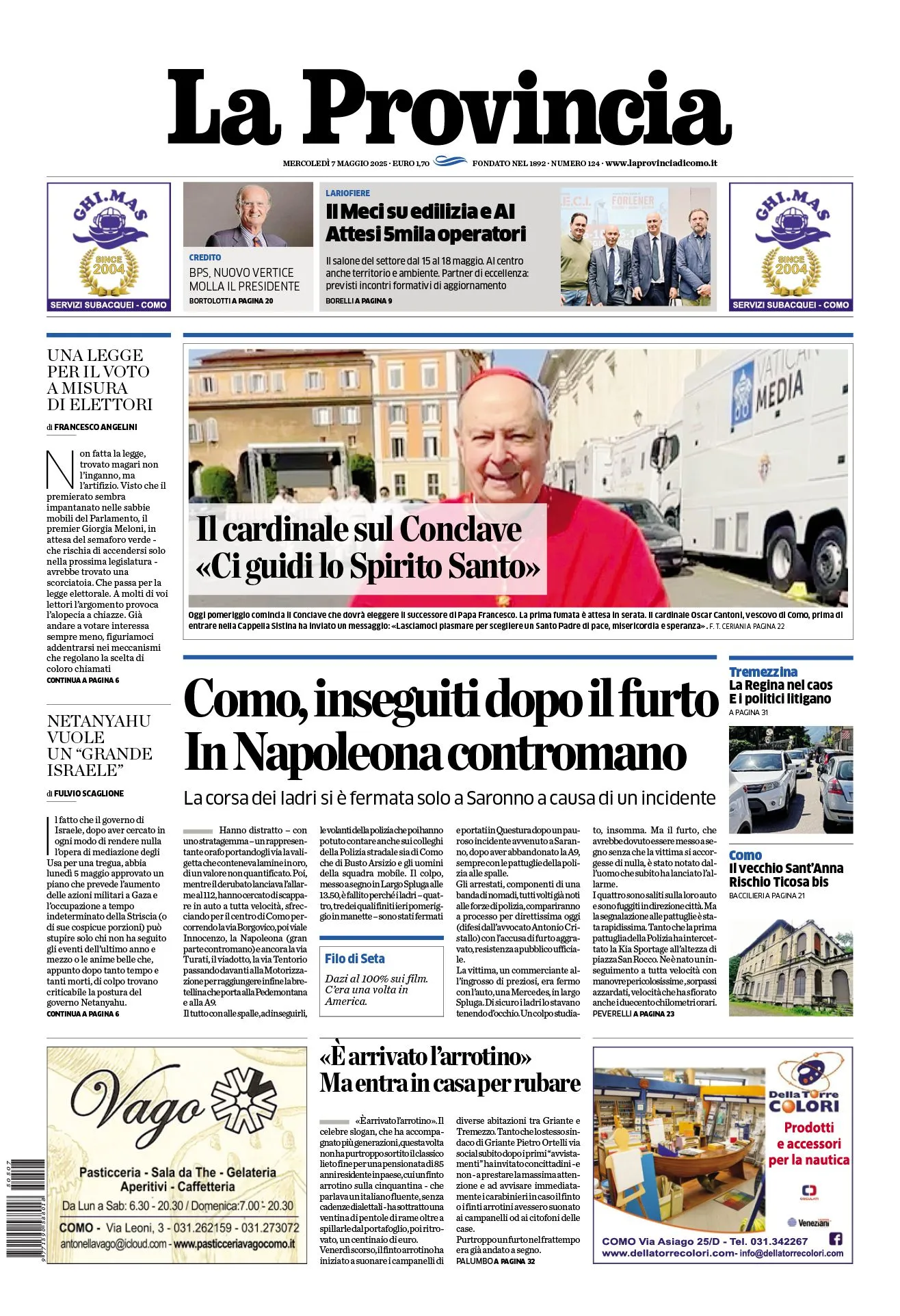 Prima-pagina-la-provincia-oggi-oggi-edizione-del-2025-05-07
