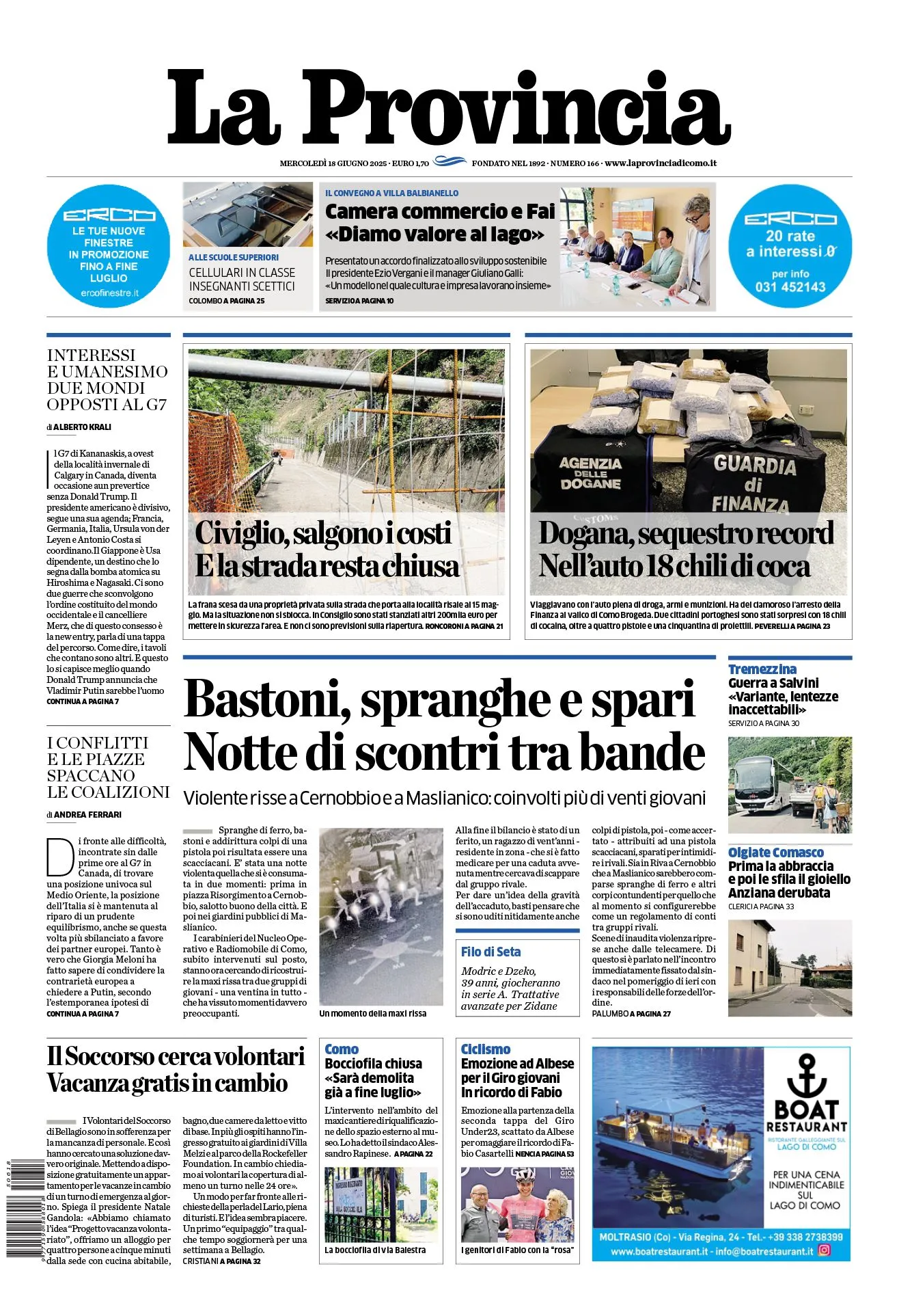 Prima-pagina-la-provincia-oggi-oggi-edizione-del-2025-06-18