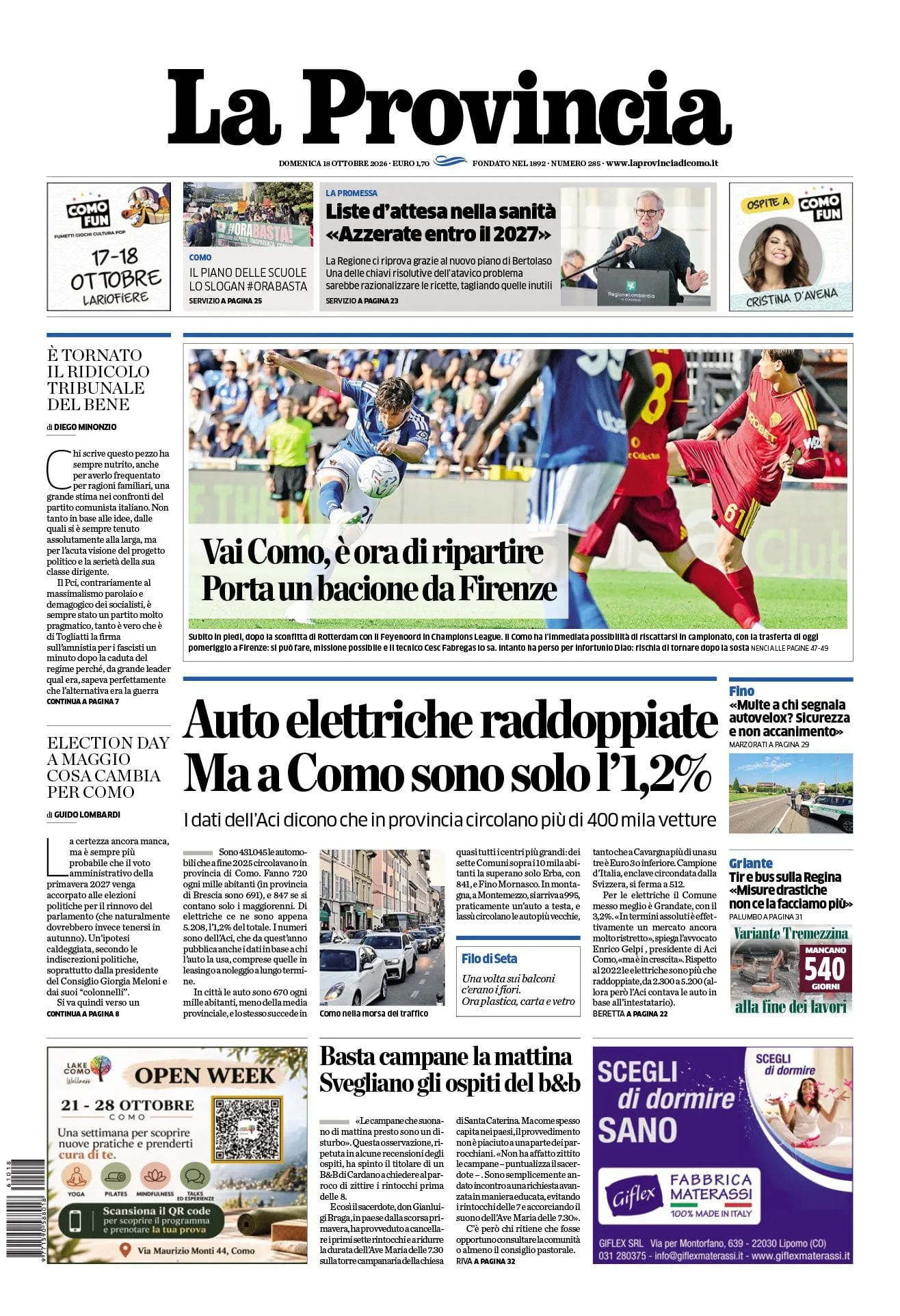 Prima-pagina-la-provincia-oggi-oggi-edizione-del-2026-10-18