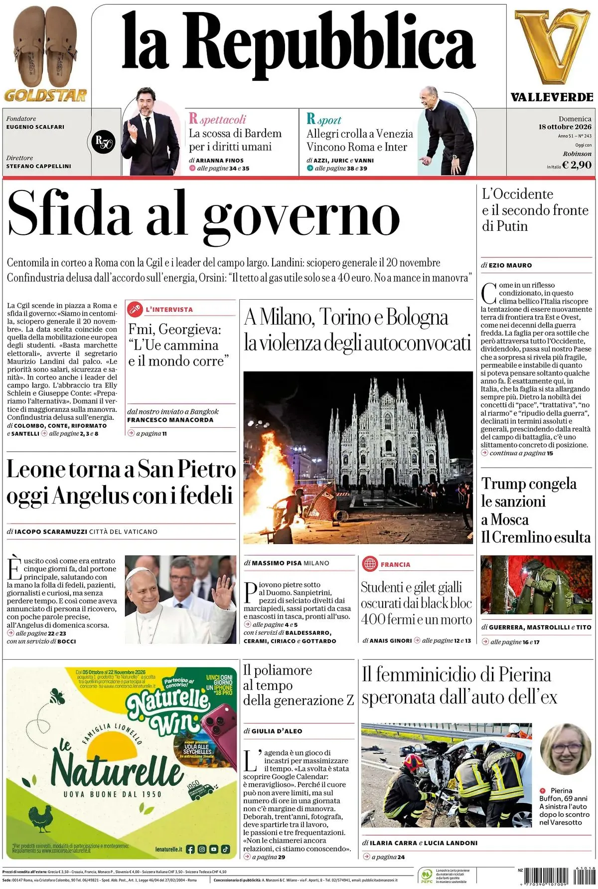 Prima-pagina-la-repubblica-edizione-di-oggi-18-10-2026