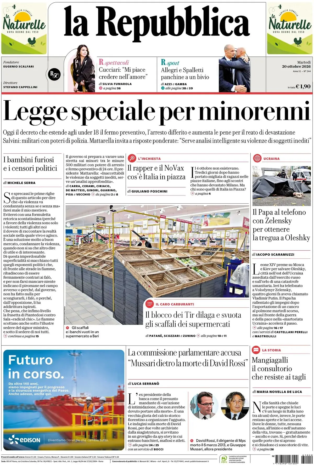 Prima-pagina-la-repubblica-edizione-di-oggi-20-10-2026