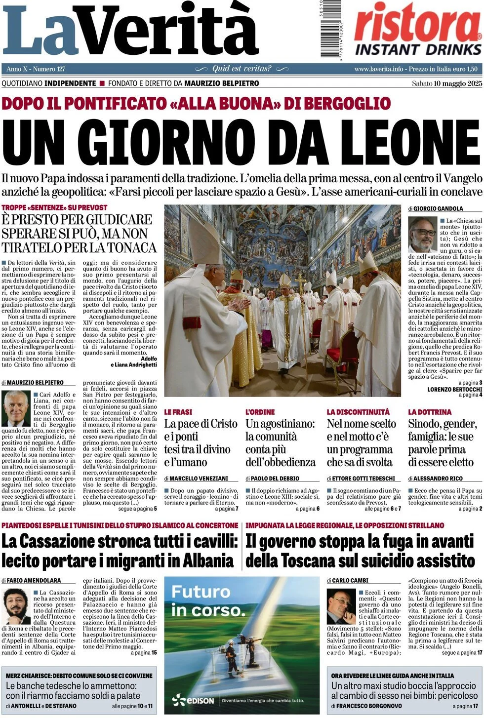 Prima-pagina-la-verita-edizione-di-oggi-10-05-2025
