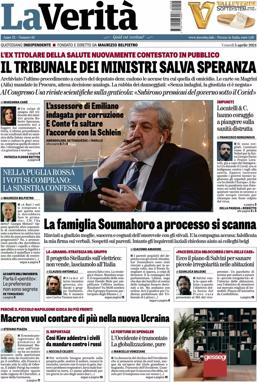 Prima-pagina-la-verita-edizione-di-oggi-05-04-2024