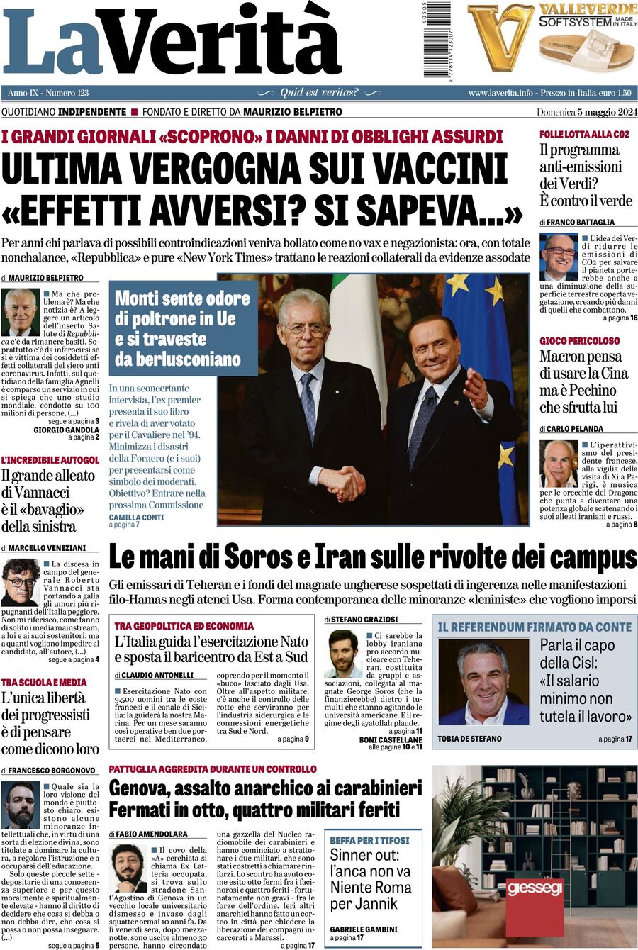Prima-pagina-la-verita-edizione-di-oggi-05-05-2024