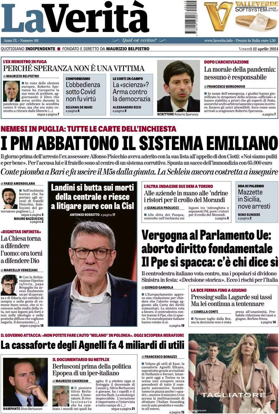 Prima-pagina-la-verita-edizione-di-oggi-12-04-2024