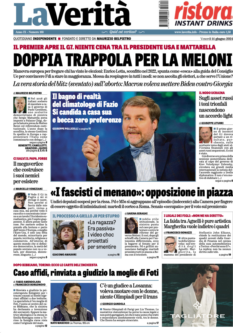 Prima-pagina-la-verita-edizione-di-oggi-14-06-2024