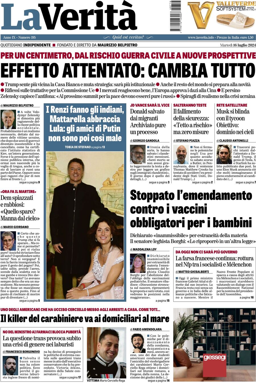 Prima-pagina-la-verita-edizione-di-oggi-16-07-2024