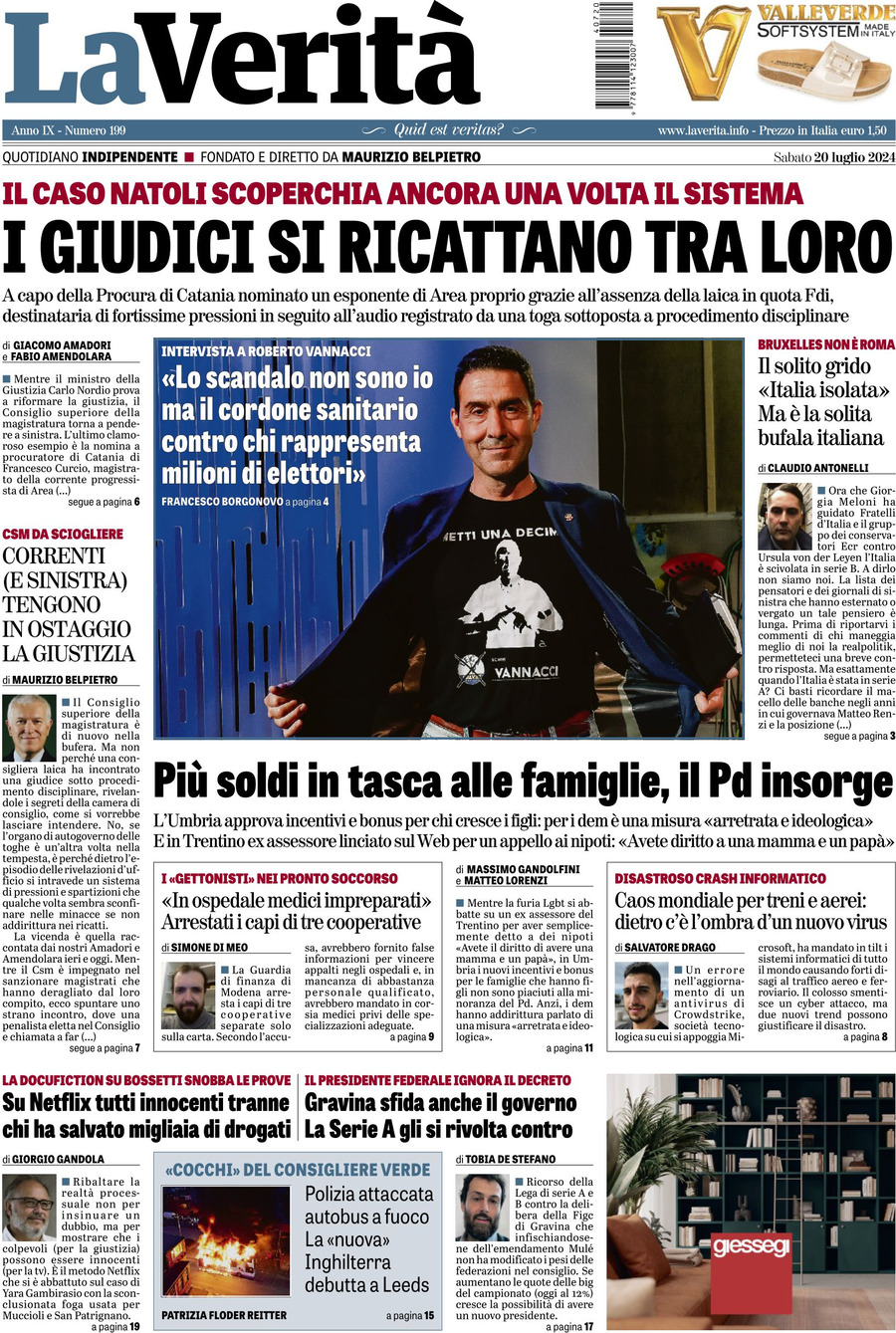 Prima-pagina-la-verita-edizione-di-oggi-20-07-2024