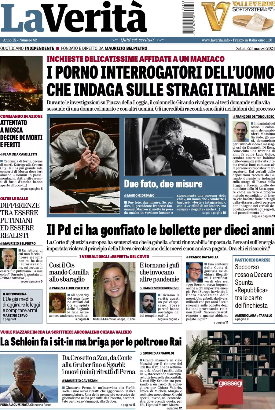 Prima-pagina-la-verita-edizione-di-oggi-23-03-2024