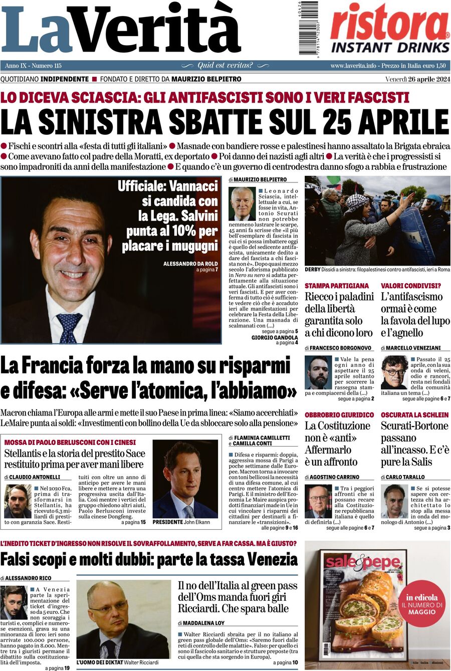Prima-pagina-la-verita-edizione-di-oggi-26-04-2024