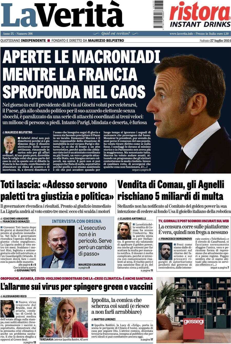 Prima-pagina-la-verita-edizione-di-oggi-27-07-2024