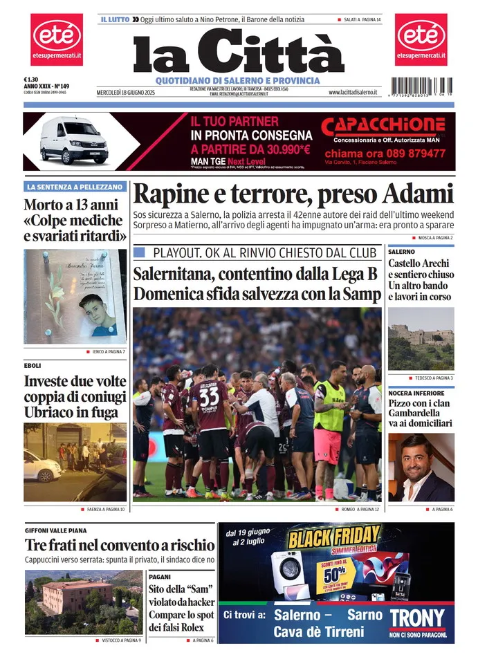 Prima-pagina-lacitta-del-2025-06-18