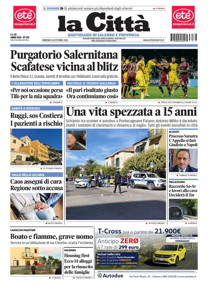 Prima-pagina-lacitta-del-2026-10-18