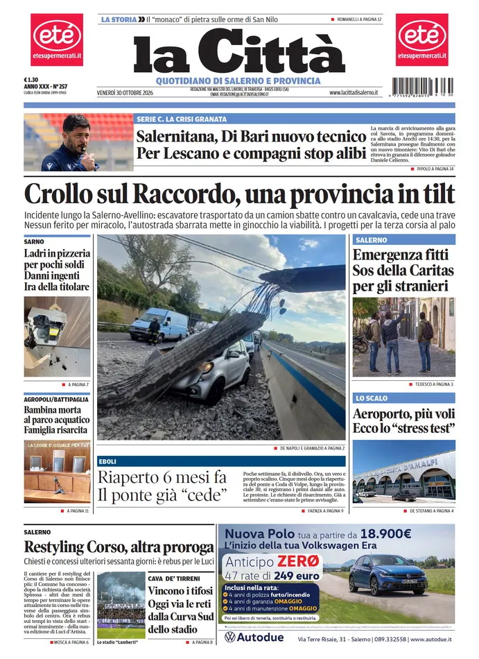 Prima-pagina-lacitta-del-2026-10-30