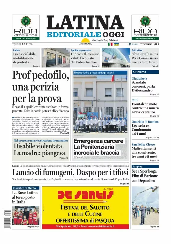 Prima-pagina-latina-editoriale-oggi-oggi-edizione-del-20240322