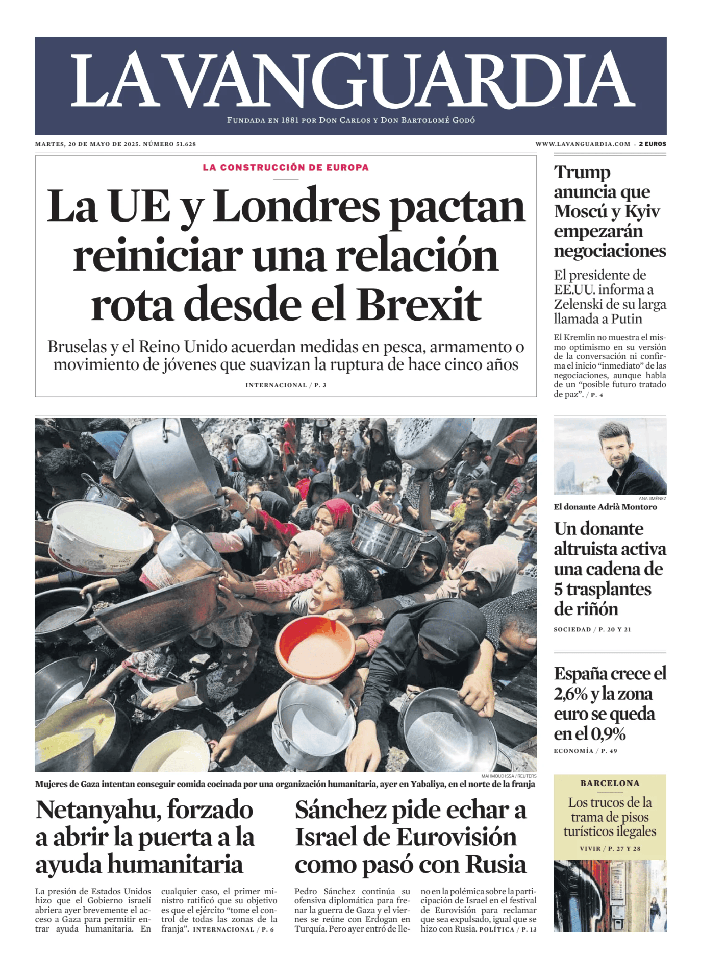 Prima-pagina-lavanguardia-oggi-edizione-di-oggi-20250520