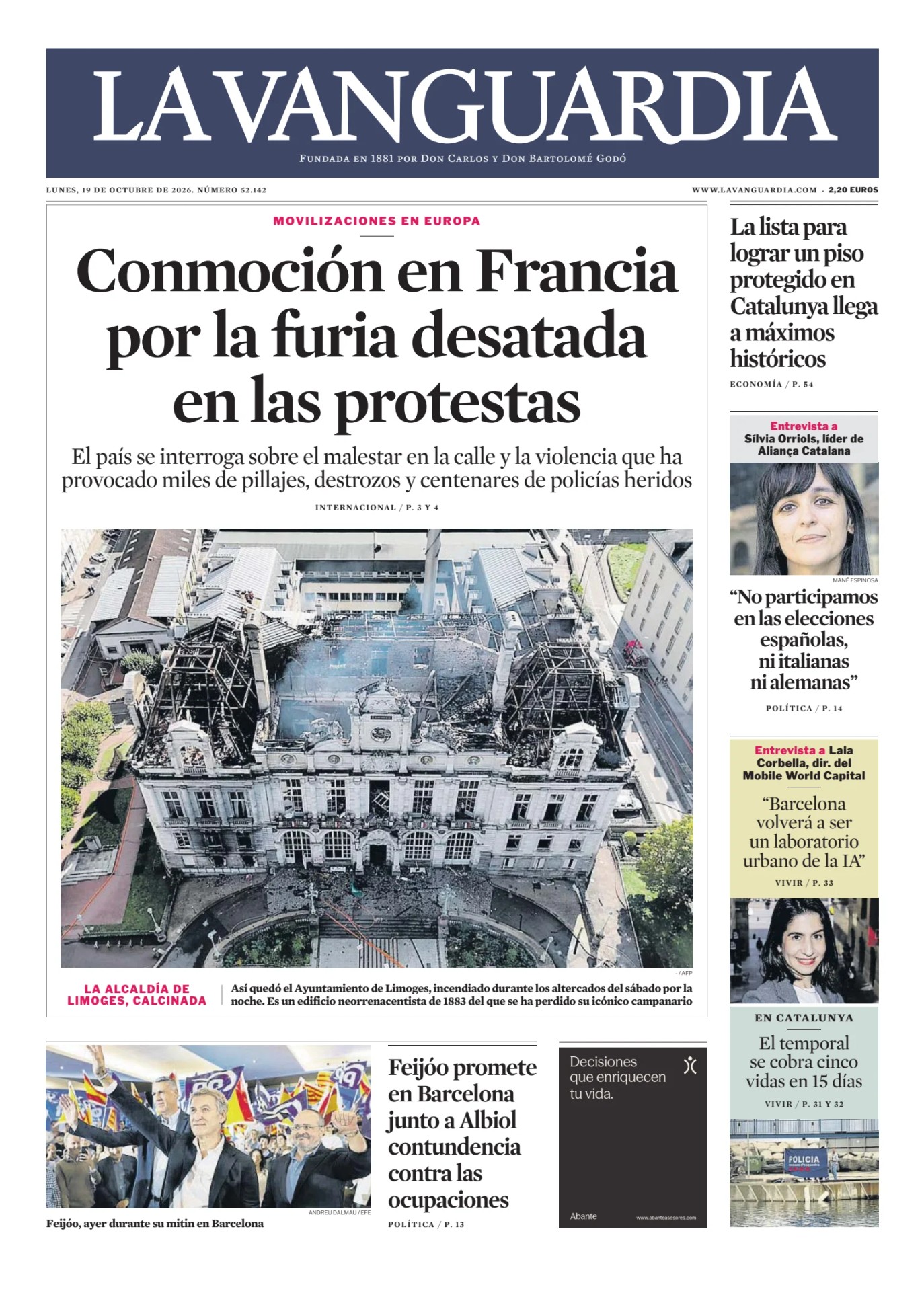 Prima-pagina-lavanguardia-oggi-edizione-di-oggi-20261019