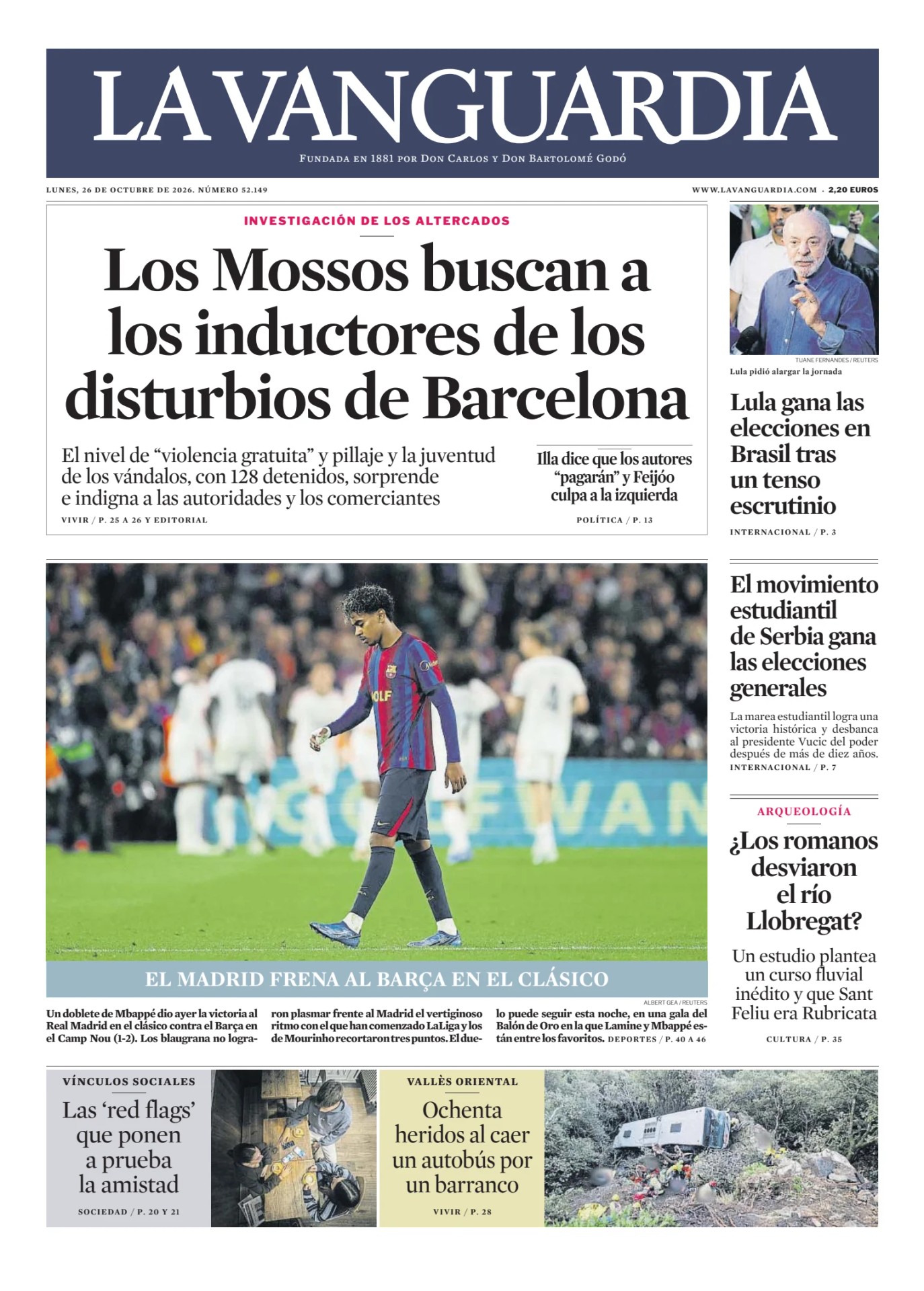 Prima-pagina-lavanguardia-oggi-edizione-di-oggi-20261026