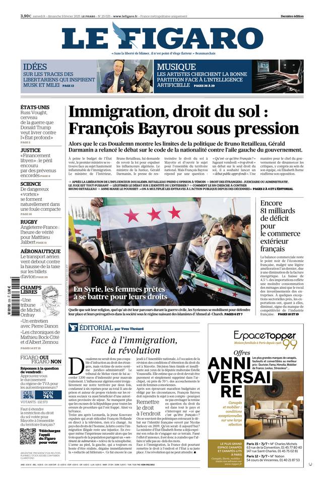Prima-pagina-le-figaro-di-oggi-08-02-2025