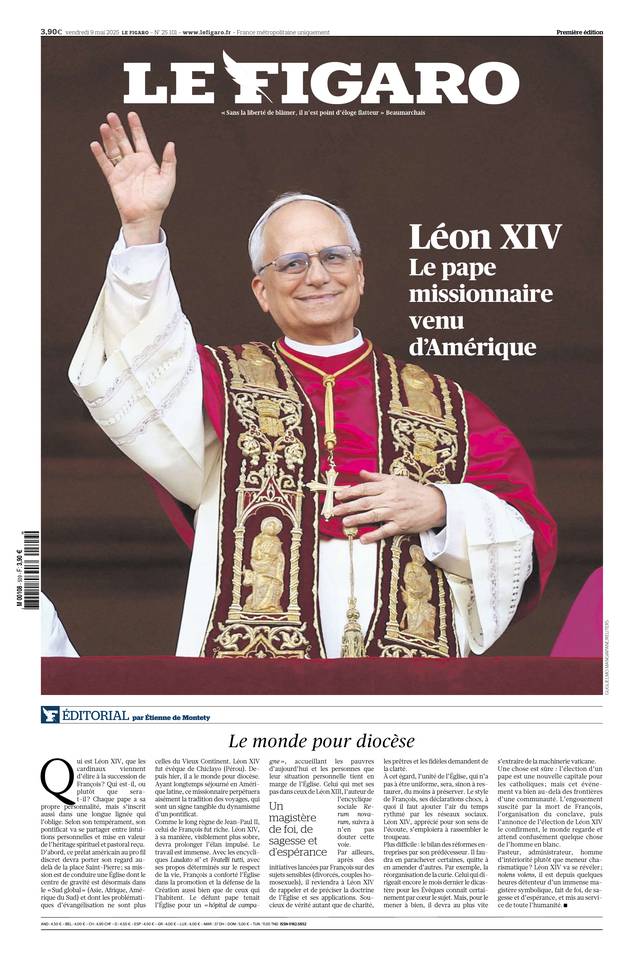 Prima-pagina-le-figaro-di-oggi-08-05-2025