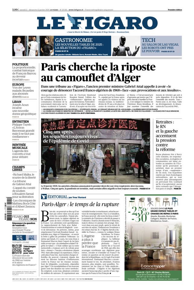 Prima-pagina-le-figaro-di-oggi-10-01-2025