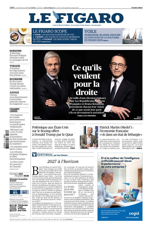 Prima-pagina-le-figaro-di-oggi-15-05-2025