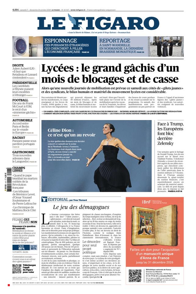 Prima-pagina-le-figaro-di-oggi-17-10-2026