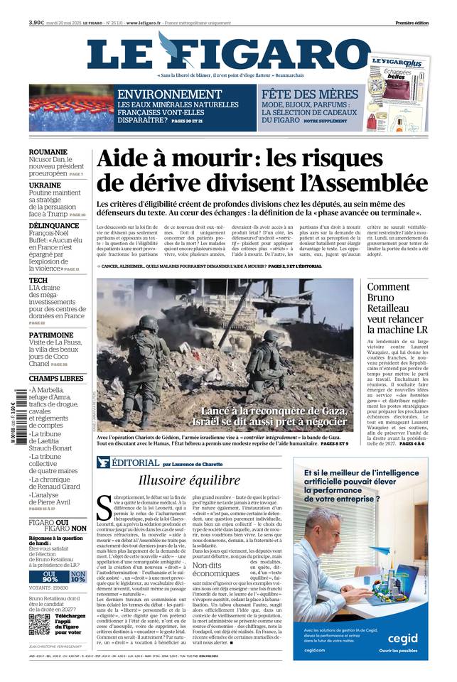 Prima-pagina-le-figaro-di-oggi-19-05-2025