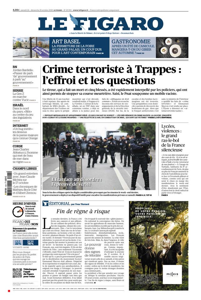 Prima-pagina-le-figaro-di-oggi-24-10-2026