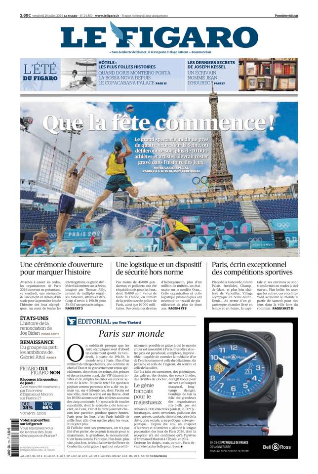 Prima-pagina-le-figaro-di-oggi-25-07-2024