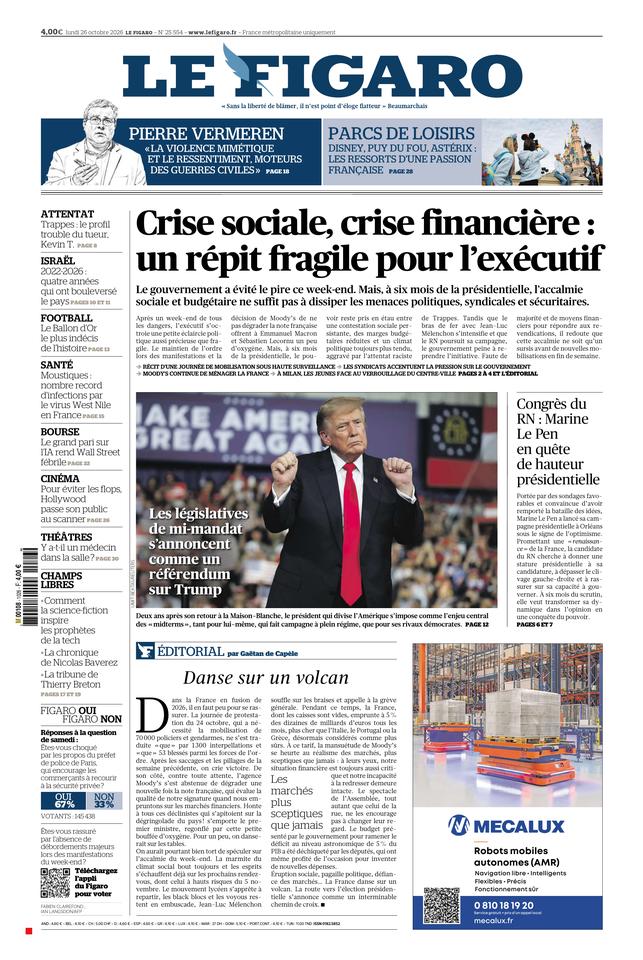 Prima-pagina-le-figaro-di-oggi-25-10-2026
