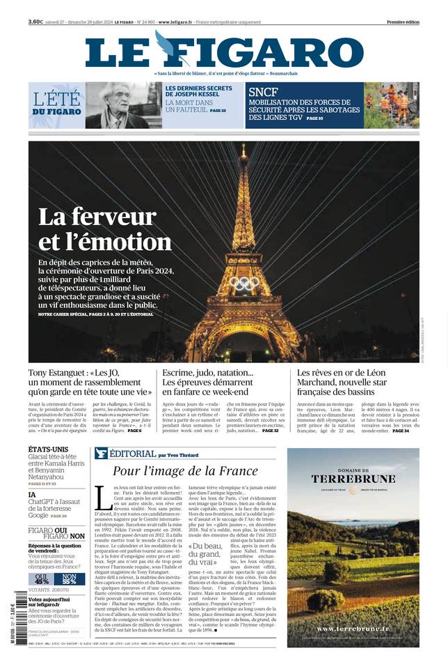 Prima-pagina-le-figaro-di-oggi-26-07-2024