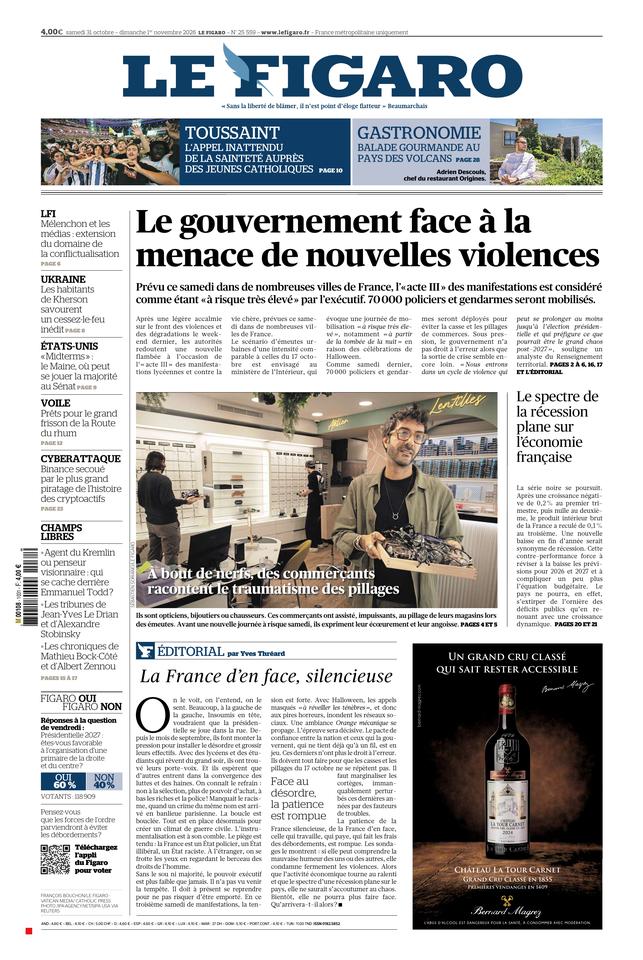 Prima-pagina-le-figaro-di-oggi-30-10-2026