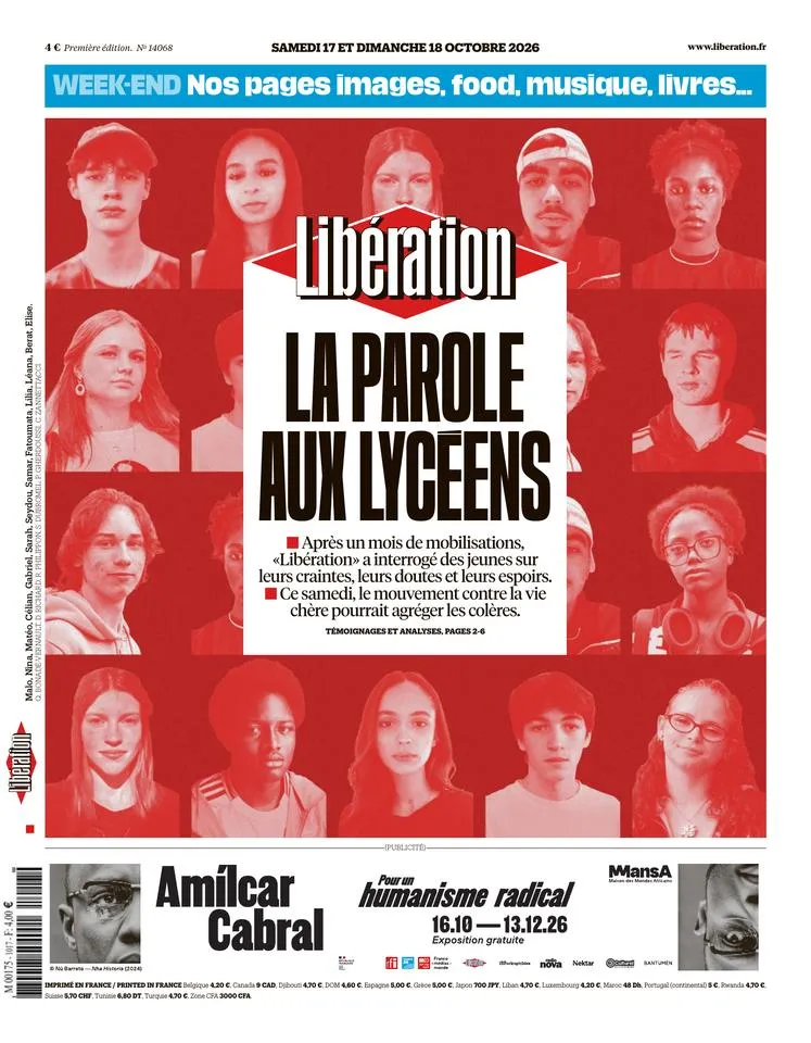 Prima-pagina-liberation-oggi-edizione-di-oggi-17-10-2026