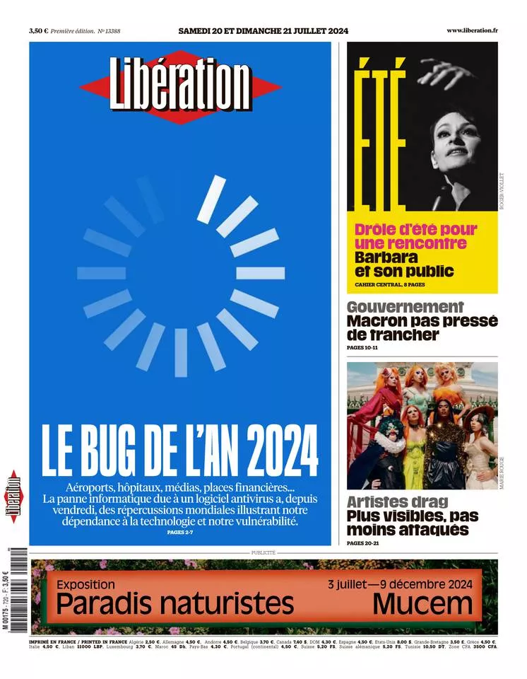 Prima-pagina-liberation-oggi-edizione-di-oggi-20-07-2024