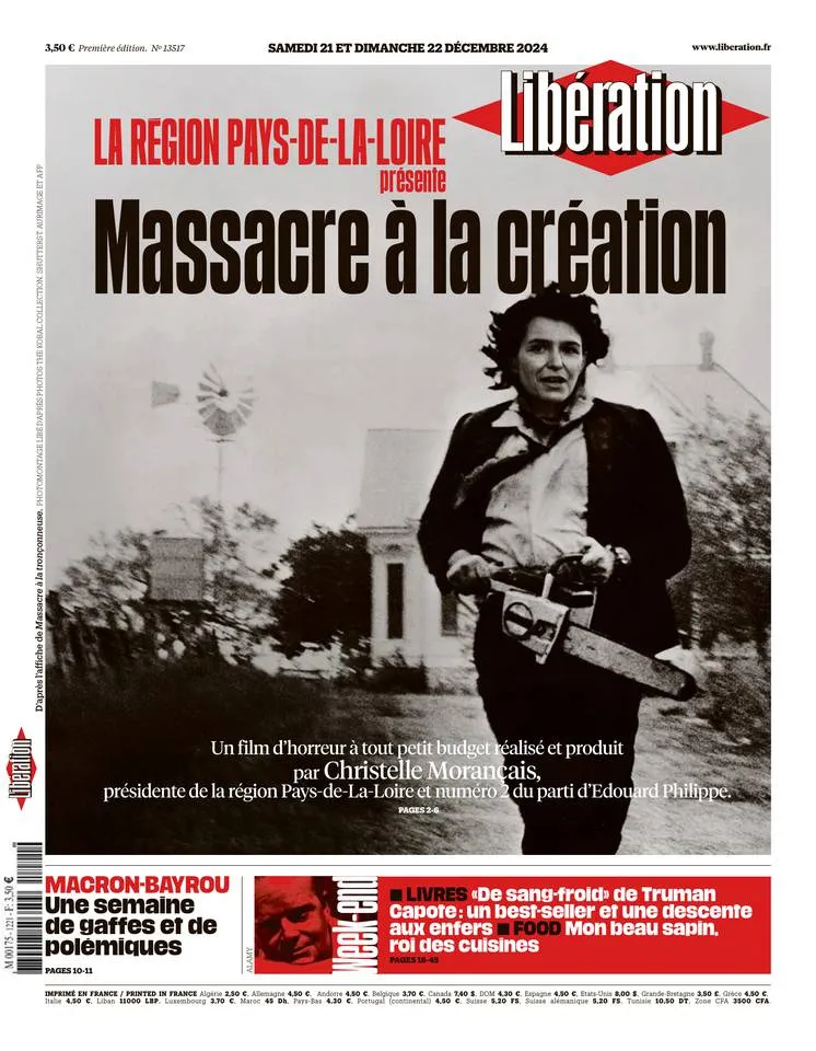 Prima-pagina-liberation-oggi-edizione-di-oggi-20-12-2024
