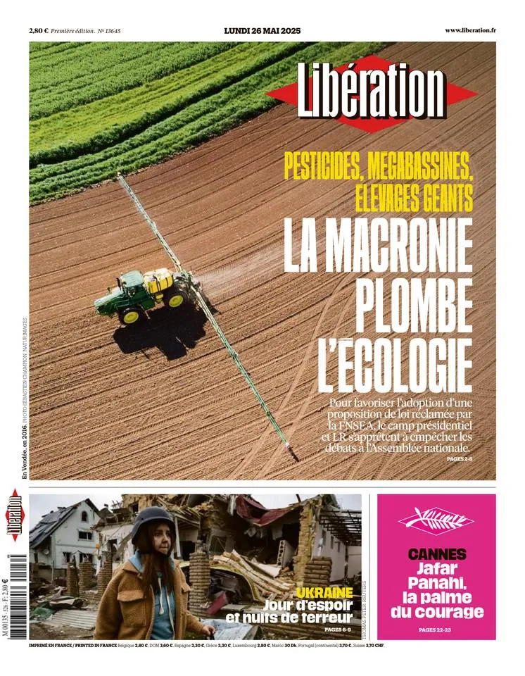 Prima-pagina-liberation-oggi-edizione-di-oggi-25-05-2025