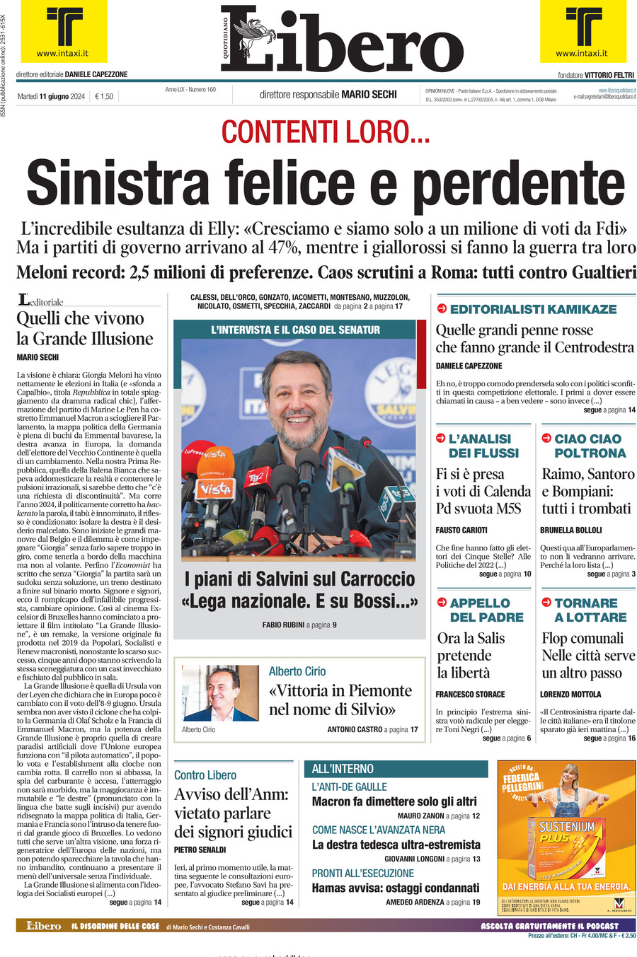 Prima-pagina-libero-edizione-di-oggi-11-06-2024