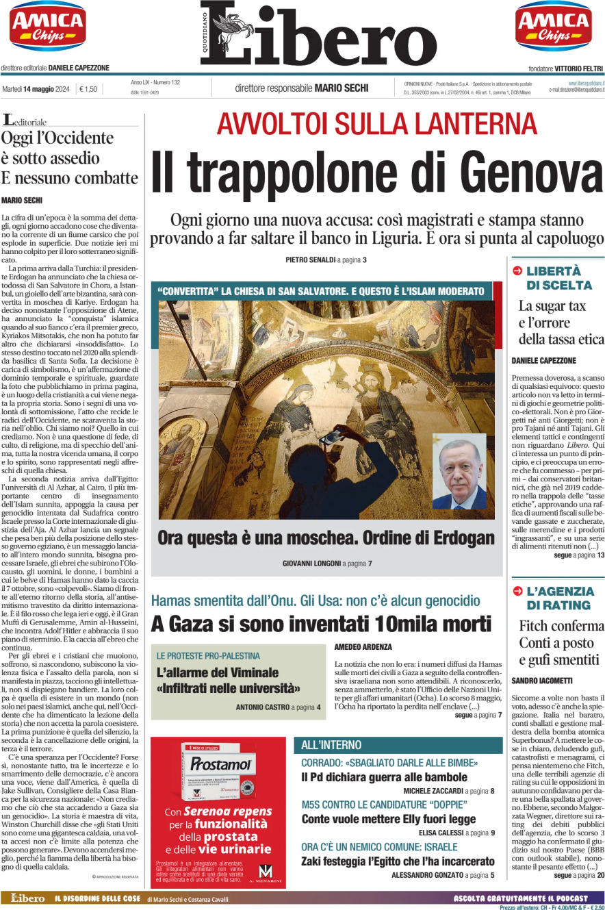 Prima-pagina-libero-edizione-di-oggi-14-05-2024