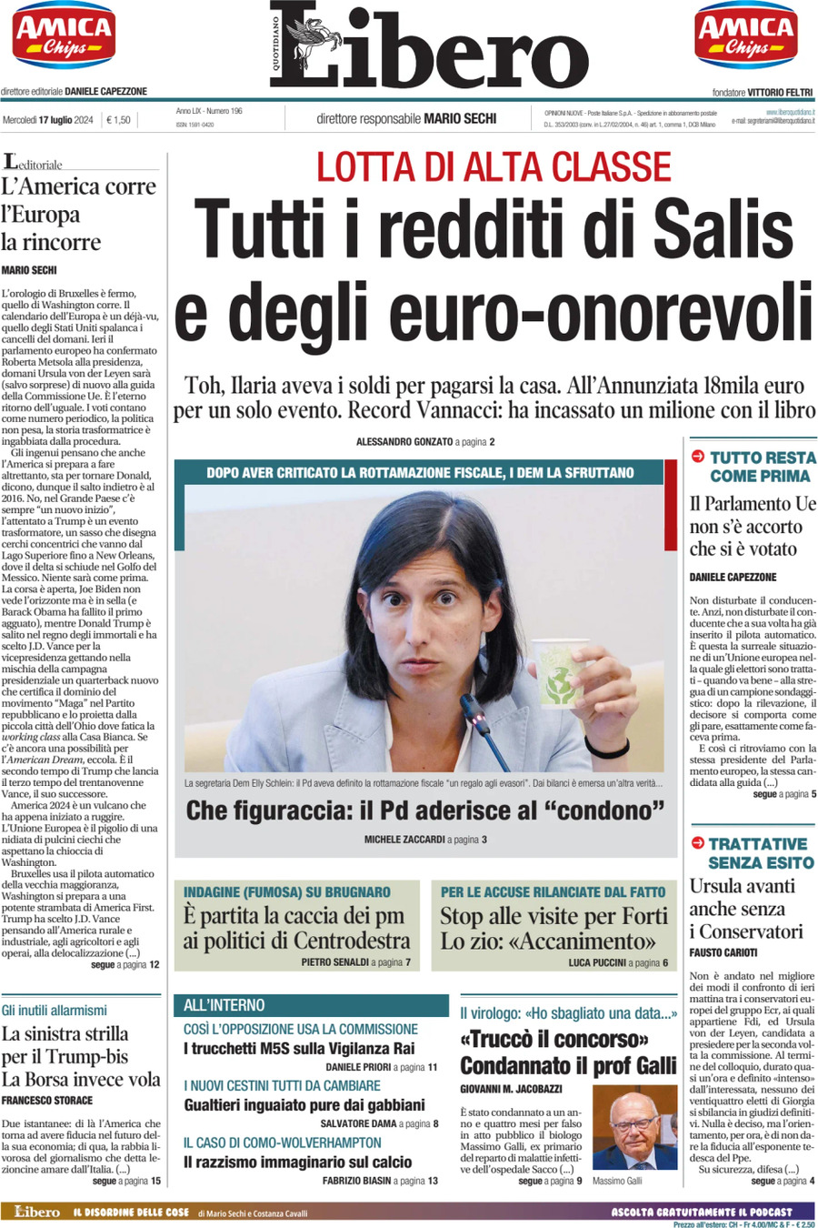 Prima-pagina-libero-edizione-di-oggi-17-07-2024